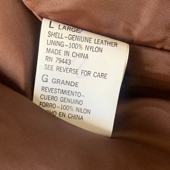 Northwest Territory Rugged Outerwear Genuine Leather Shell Size Large - Picture 11 of 16